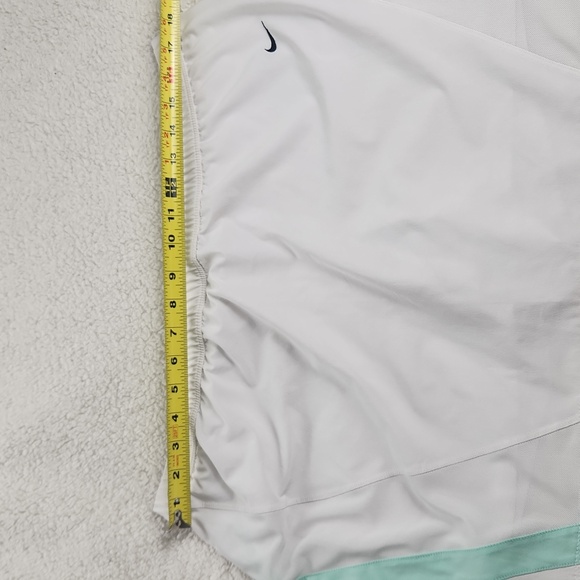 Nike White Skort with Mint Green Aqua Accents - Picture 4 of 10